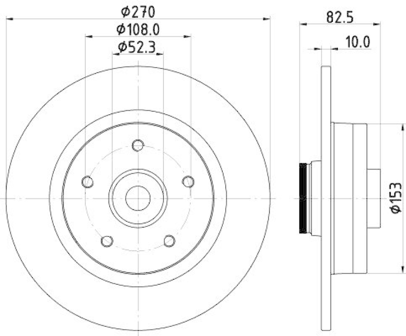 HELLA 8DD 355 123-181 Bremsscheibe