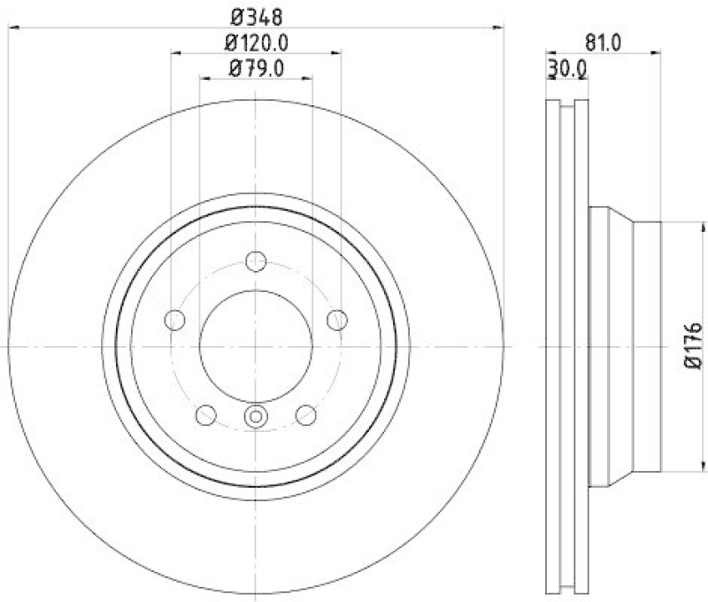 HELLA 8DD 355 109-981 Bremsscheibe 54229PRO