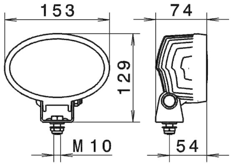 HELLA 1GA 996 761-001 AScheinwerfer Oval 100 Gen II LED