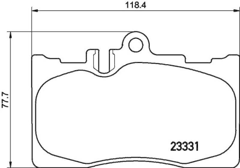 HELLA 8DB 355 009-861 Bremsbelagsatz, Scheibenbremsbelag für LEXUS LS (UCF30)