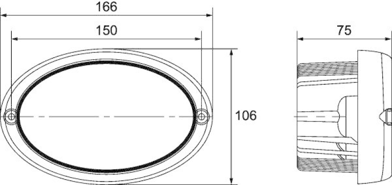 HELLA 1GA 996 761-021 AScheinwerfer Oval 100 Gen II LED