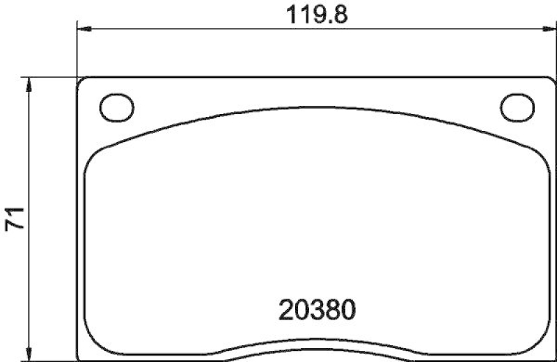 HELLA 8DB 355 009-611 Bremsbelagsatz, Scheibenbremsbelag für ASTON M./RENAULT