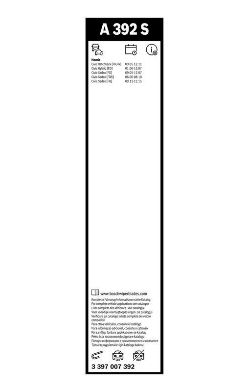 B-Ware BOSCH 3 397 007 392 Wischblatt A392S Aerotwin Scheibenwischer 700/575 mm vorne