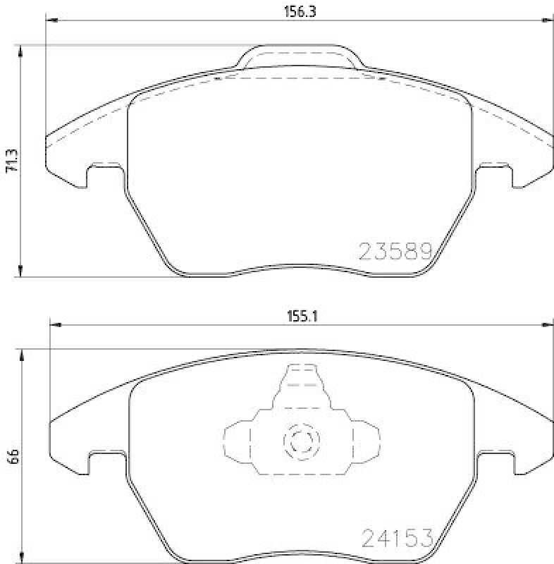 HELLA 8DB 355 011-811 Bremsbelagsatz, Scheibenbremsbelag für P.S.A