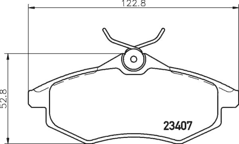 HELLA 8DB 355 010-161 Bremsbelagsatz, Scheibenbremsbelag für CITROËN