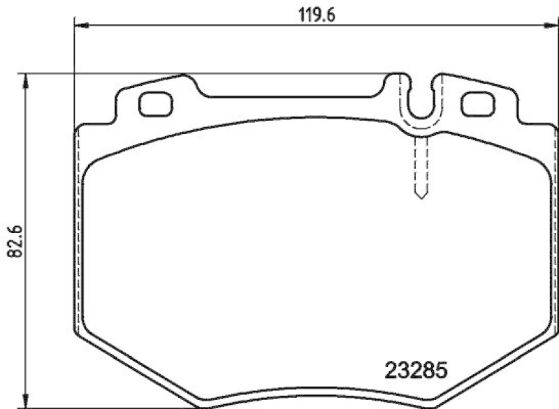 HELLA 8DB 355 011-831 Bremsbelagsatz, Scheibenbremsbelag für MB S-CLASS (W220)