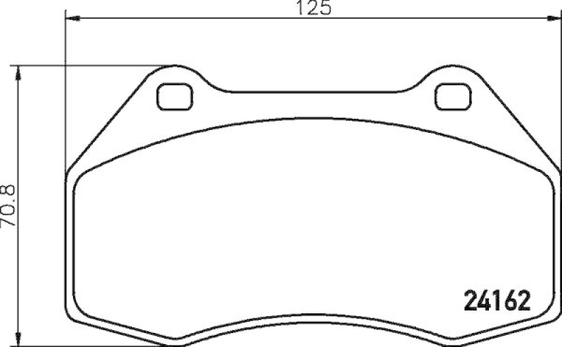 HELLA 8DB 355 012-151 Bremsbelagsatz, Scheibenbremsbelag für RENAULT