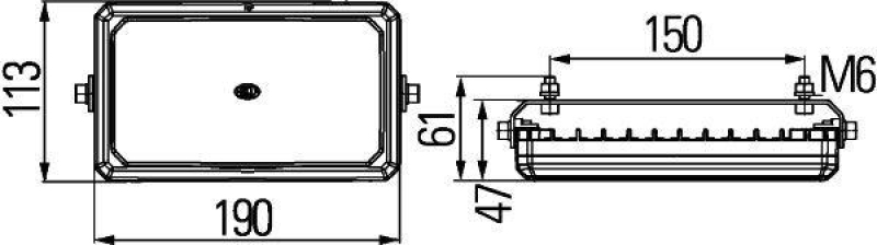 HELLA 1GD 996 193-011 AScheinwerfer Flat Beam 1000 LED