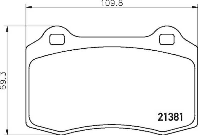 HELLA 8DB 355 012-981 Bremsbelagsatz, Scheibenbremsbelag für FORD FOCUS (DAW/DBW)