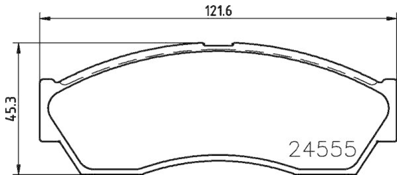 HELLA 8DB 355 013-431 Bremsbelagsatz, Scheibenbremsbelag für ROVER CITYROVER