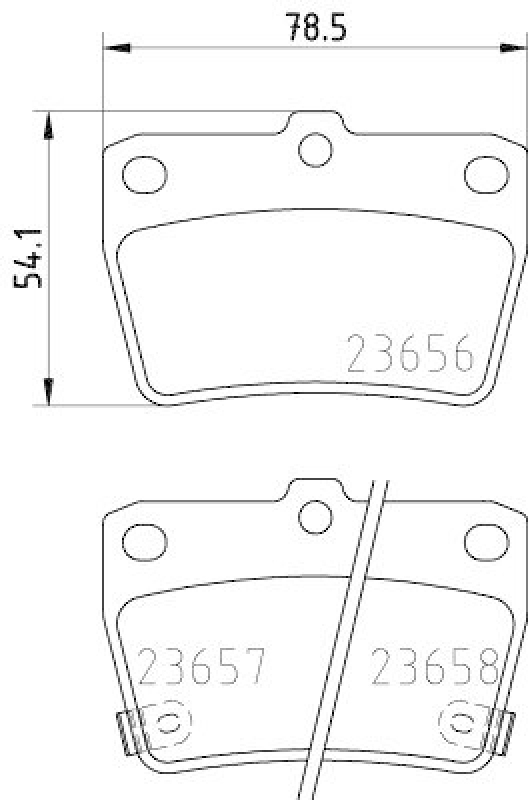 HELLA 8DB 355 010-521 Bremsbelagsatz, Scheibenbremsbelag für TOYOTA