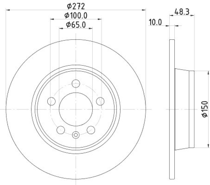 HELLA 8DD 355 126-631 Bremsscheibe