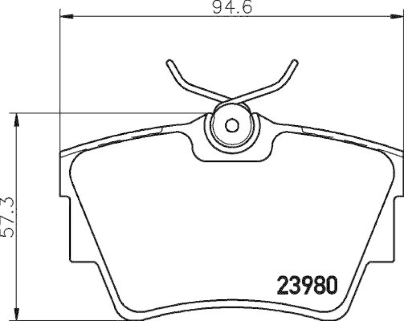 HELLA 8DB 355 010-761 Bremsbelagsatz, Scheibenbremsbelag für OPEL/RENAULT/NISSAN