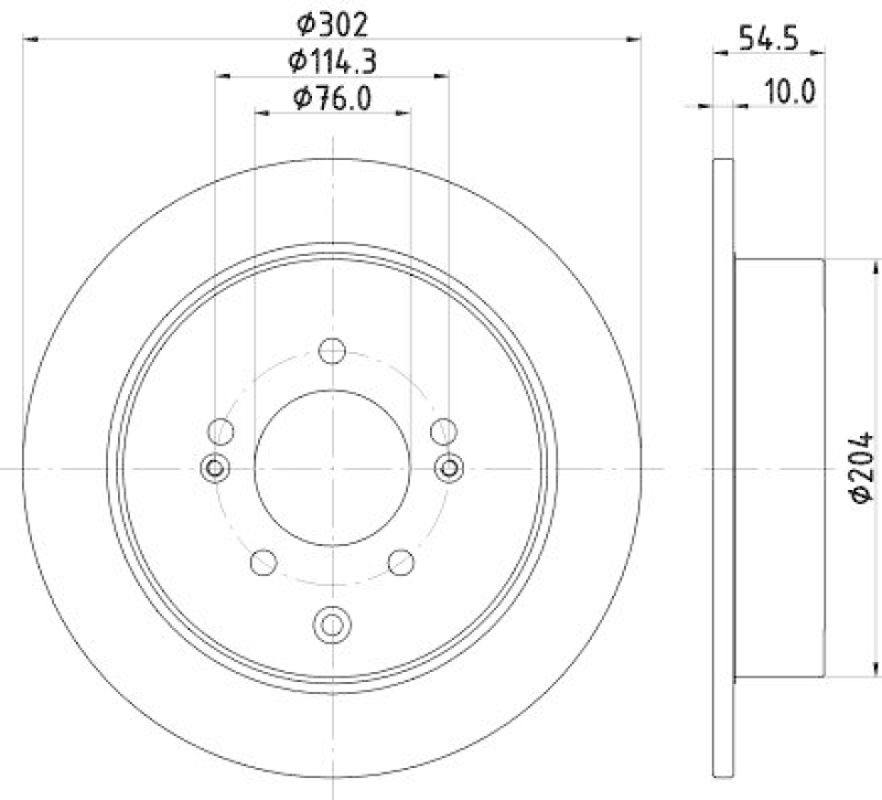 HELLA 8DD 355 126-671 Bremsscheibe