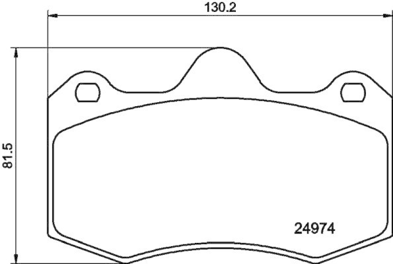 HELLA 8DB 355 015-111 Bremsbelagsatz, Scheibenbremsbelag für SEAT