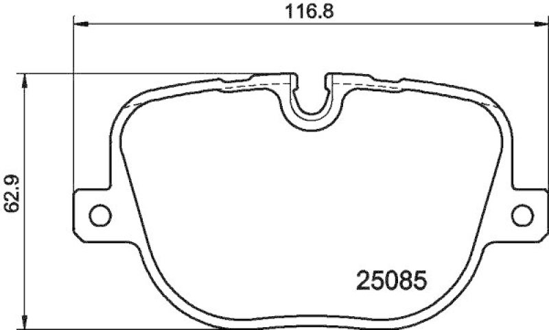 HELLA 8DB 355 015-451 Bremsbelagsatz, Scheibenbremsbelag für LANDROVER