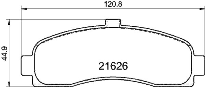 HELLA 8DB 355 016-501 Bremsbelagsatz, Scheibenbremsbelag für NISSAN MICRA II (K11)