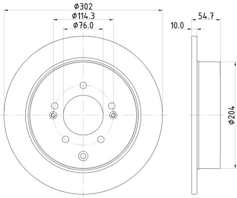 HELLA 8DD 355 126-911 Bremsscheibe