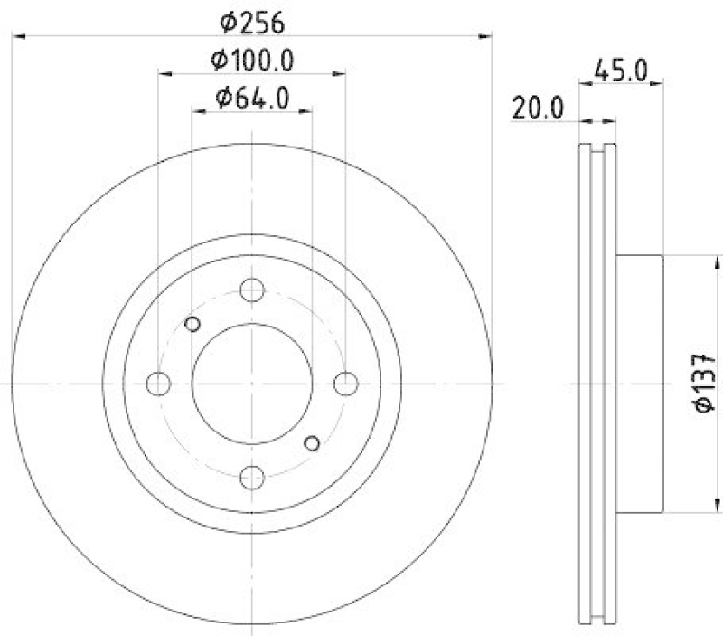 HELLA 8DD 355 126-941 Bremsscheibe