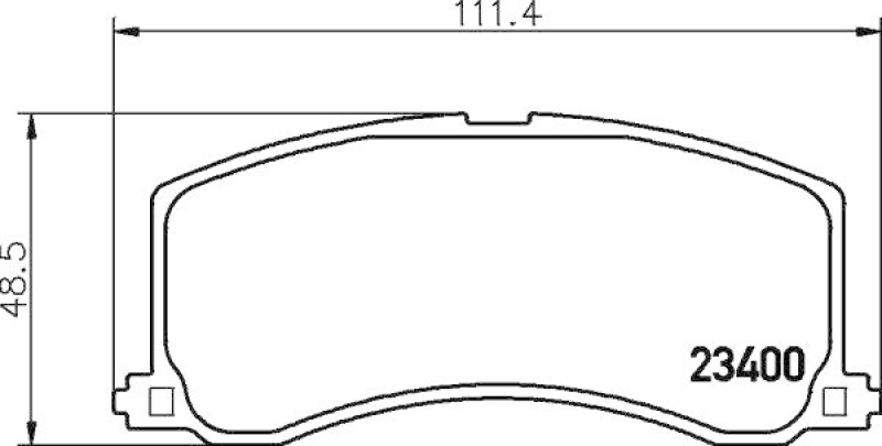 HELLA 8DB 355 016-941 Bremsbelagsatz, Scheibenbremsbelag für SUZUKI