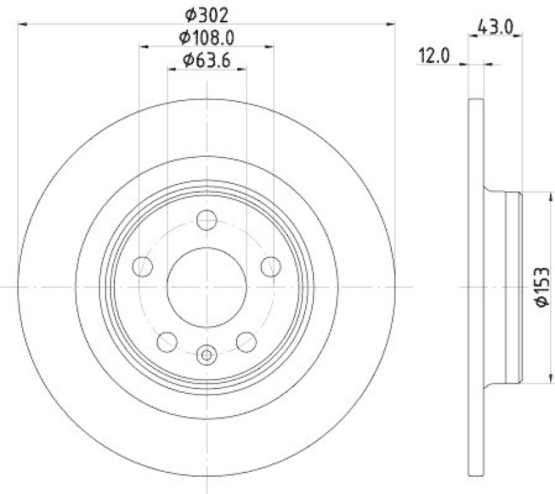 HELLA 8DD 355 126-991 Bremsscheibe