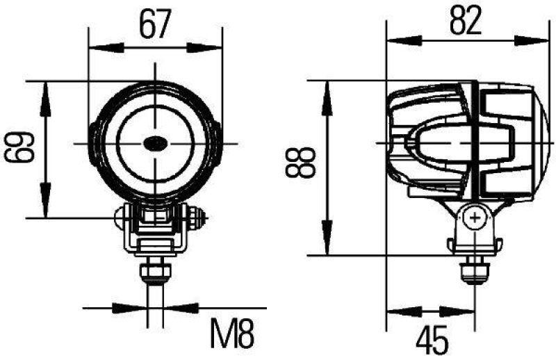 HELLA 1G0 995 050-061 Arbeitsscheinwerfer