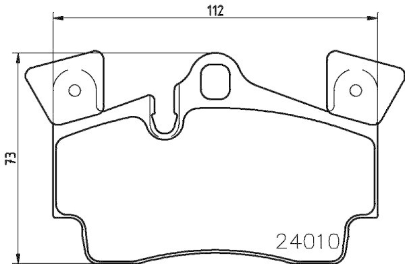 HELLA 8DB 355 011-471 Bremsbelagsatz, Scheibenbremsbelag für AUDI/PORSCHE