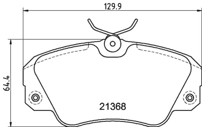 HELLA 8DB 355 017-771 Bremsbelagsatz, Scheibenbremsbelag für OPEL