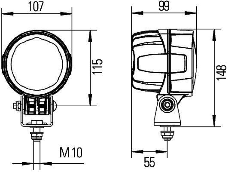 HELLA 1G0 996 263-051 Arbeitsscheinwerfer