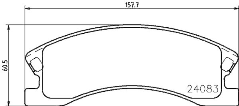 HELLA 8DB 355 011-541 Bremsbelagsatz, Scheibenbremsbelag für JEEP GRAND CHEROKEE II