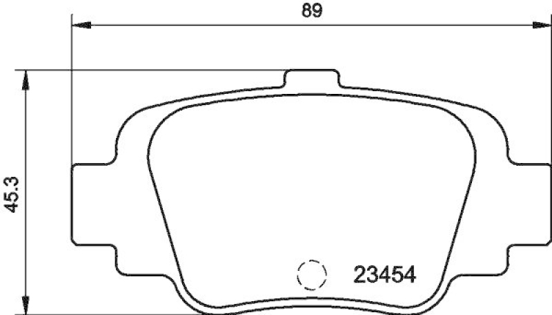 HELLA 8DB 355 011-551 Bremsbelagsatz, Scheibenbremsbelag für NISSAN MICRA II (K11)