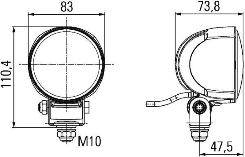 HELLA 1G0 996 276-701 Arbeitsscheinwerfer LED