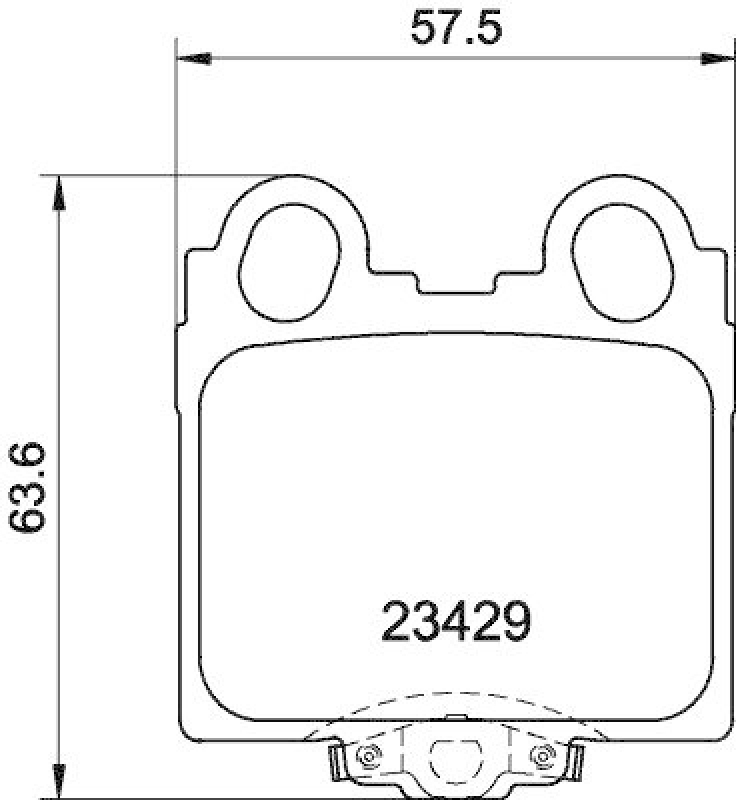 HELLA 8DB 355 011-591 Bremsbelagsatz, Scheibenbremsbelag für LEXUS