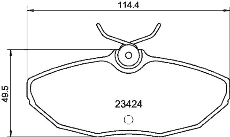 HELLA 8DB 355 018-561 Bremsbelagsatz, Scheibenbremsbelag für JAGUAR