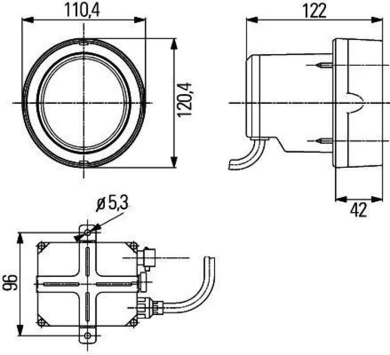 HELLA 1GM 996 135-551 AScheinwerfer Mega Beam Xenon