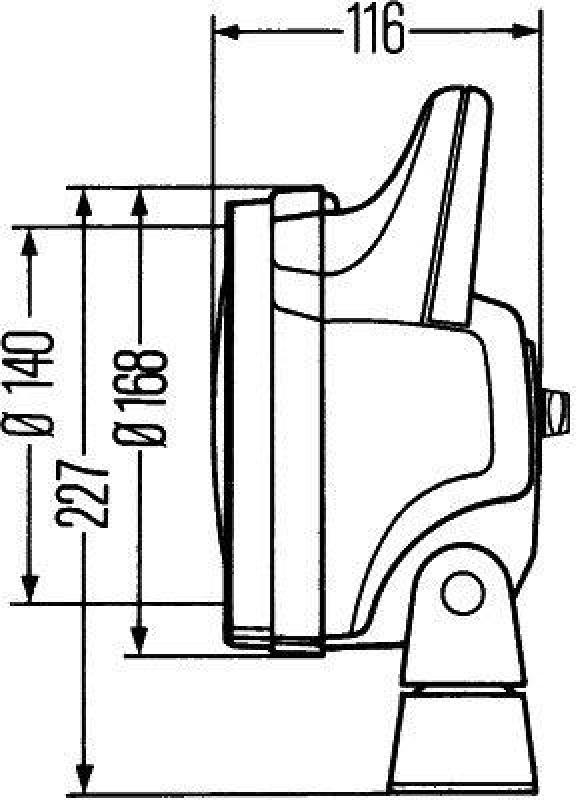 HELLA 1G4 003 470-011 Arbeitsscheinwerfer H3