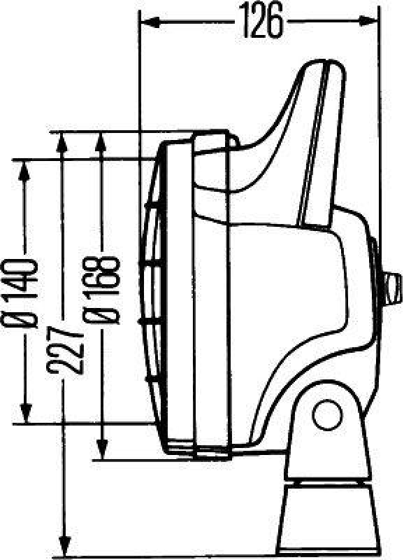 HELLA 1G4 003 470-031 Arbeitsscheinwerfer H3