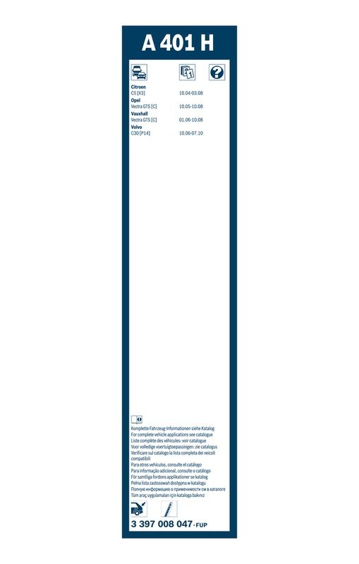 BOSCH 3 397 008 047 Wischblatt A401H Scheibenwischer 400 mm hinten