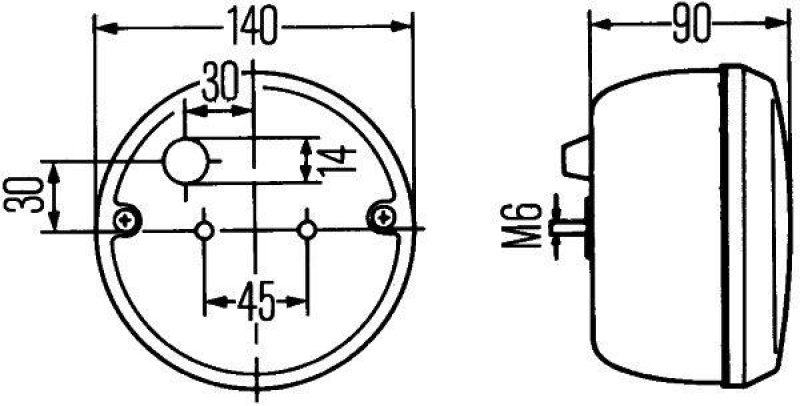 HELLA 1G4 997 033-011 Arbeitsscheinwerfer H3