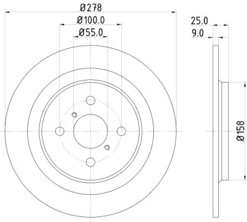 HELLA 8DD 355 114-051 Bremsscheibe