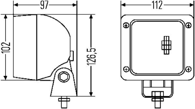 HELLA 1GA 007 506-081 Arbeitsscheinwerfer H3