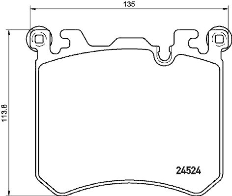 HELLA 8DB 355 020-431 Bremsbelagsatz, Scheibenbremsbelag für BMW