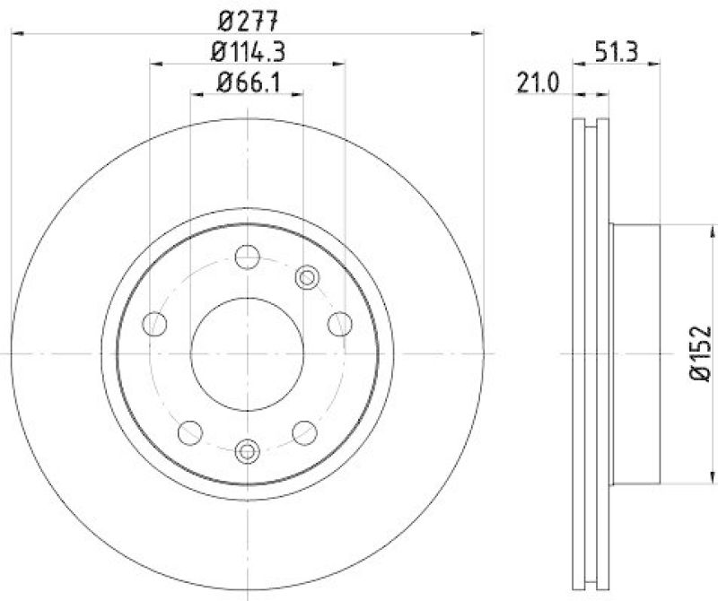 HELLA 8DD 355 127-781 Bremsscheibe für LANDROVER