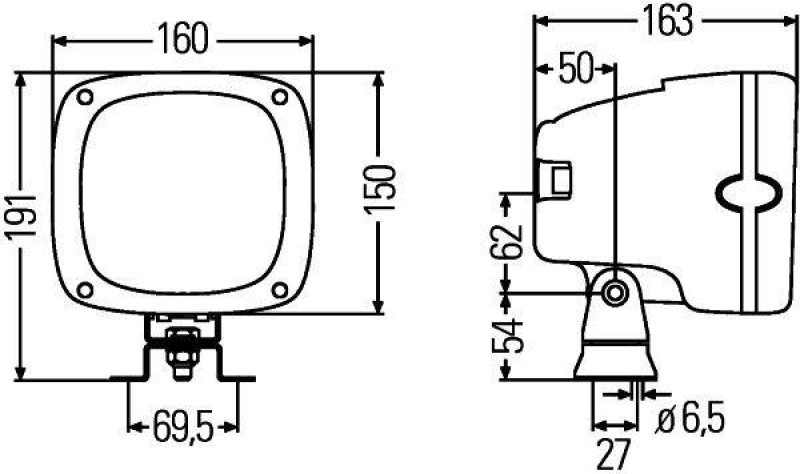 HELLA 1GA 996 142-011 Arbeitsscheinwerfer D2S