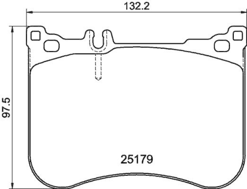 HELLA 8DB 355 020-581 Bremsbelagsatz, Scheibenbremsbelag für MB SL (R231)