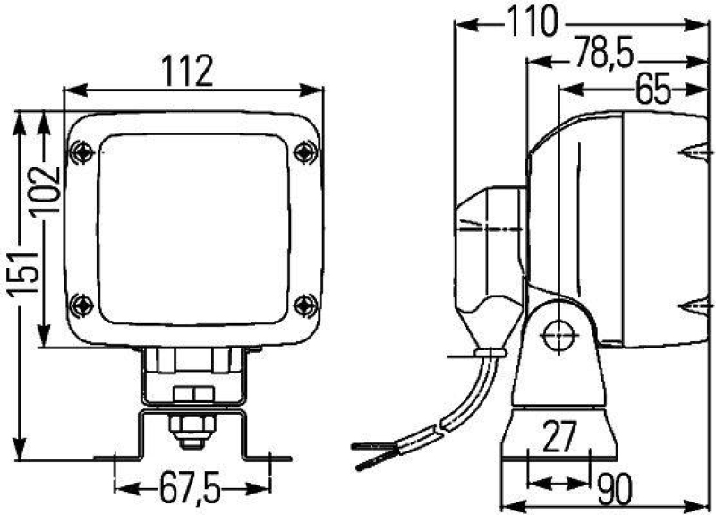 HELLA 1GA 996 150-021 Arbeitsscheinwerfer H9