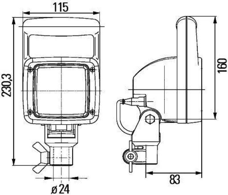 HELLA 1GA 996 150-151 Arbeitsscheinwerfer H9