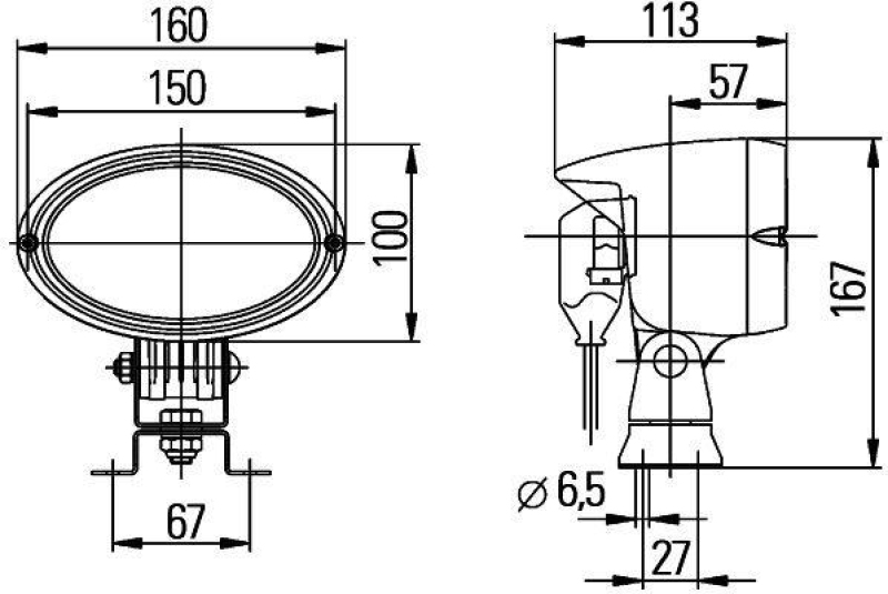 HELLA 1GA 996 161-391 Arbeitsscheinwerfer H9