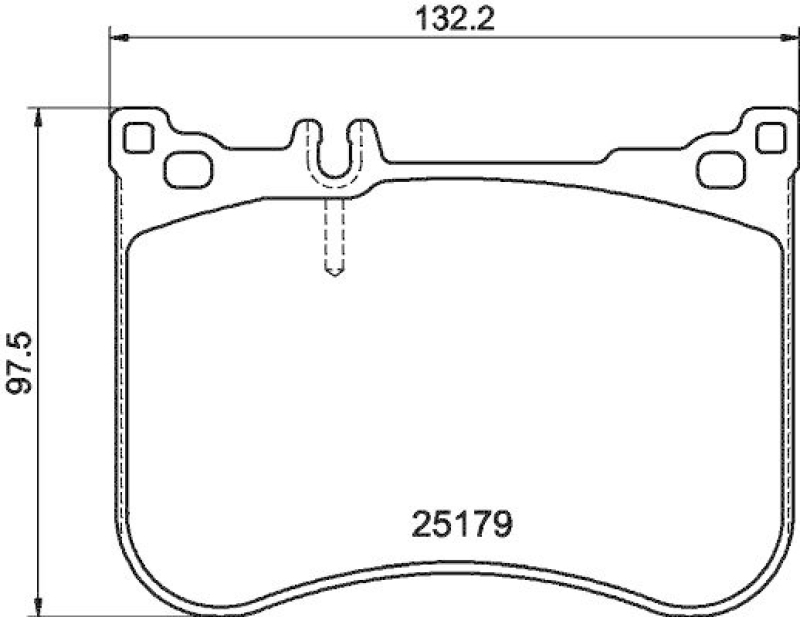 HELLA 8DB 355 021-211 Bremsbelagsatz, Scheibenb