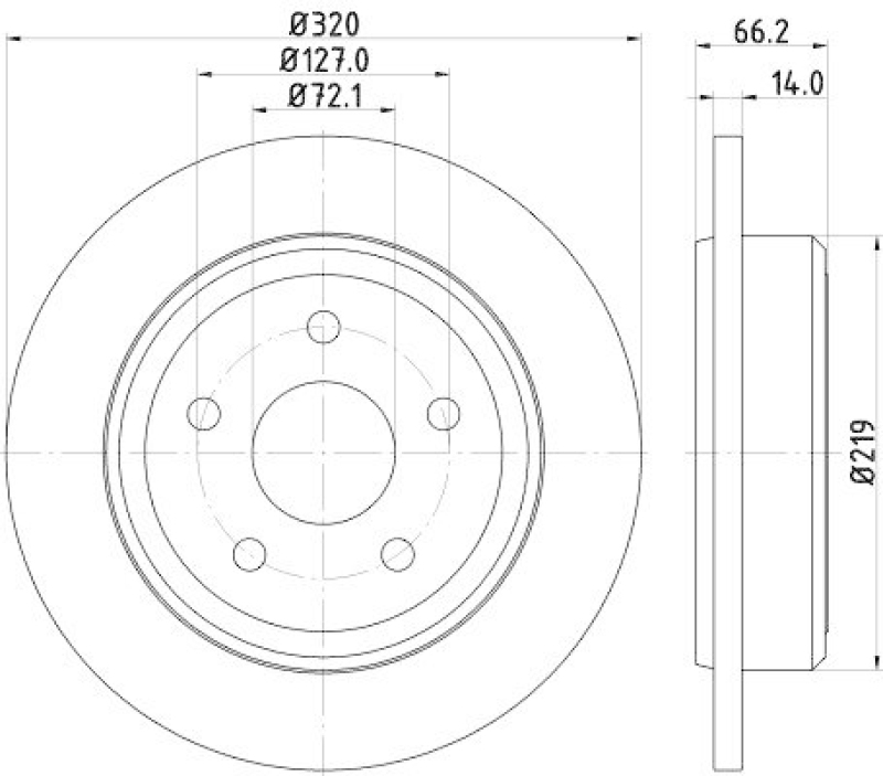 HELLA 8DD 355 115-501 Bremsscheibe für JEEP